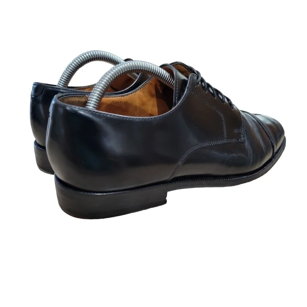 Cole Haan Men's City Cap Toe Oxfords Black Leather Dress Shoes Size 8.5 D